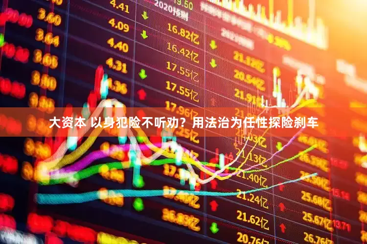 大资本 以身犯险不听劝？用法治为任性探险刹车
